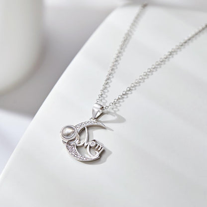 Collana Luna con Proiezione Foto Regalo Personalizzato Mamma