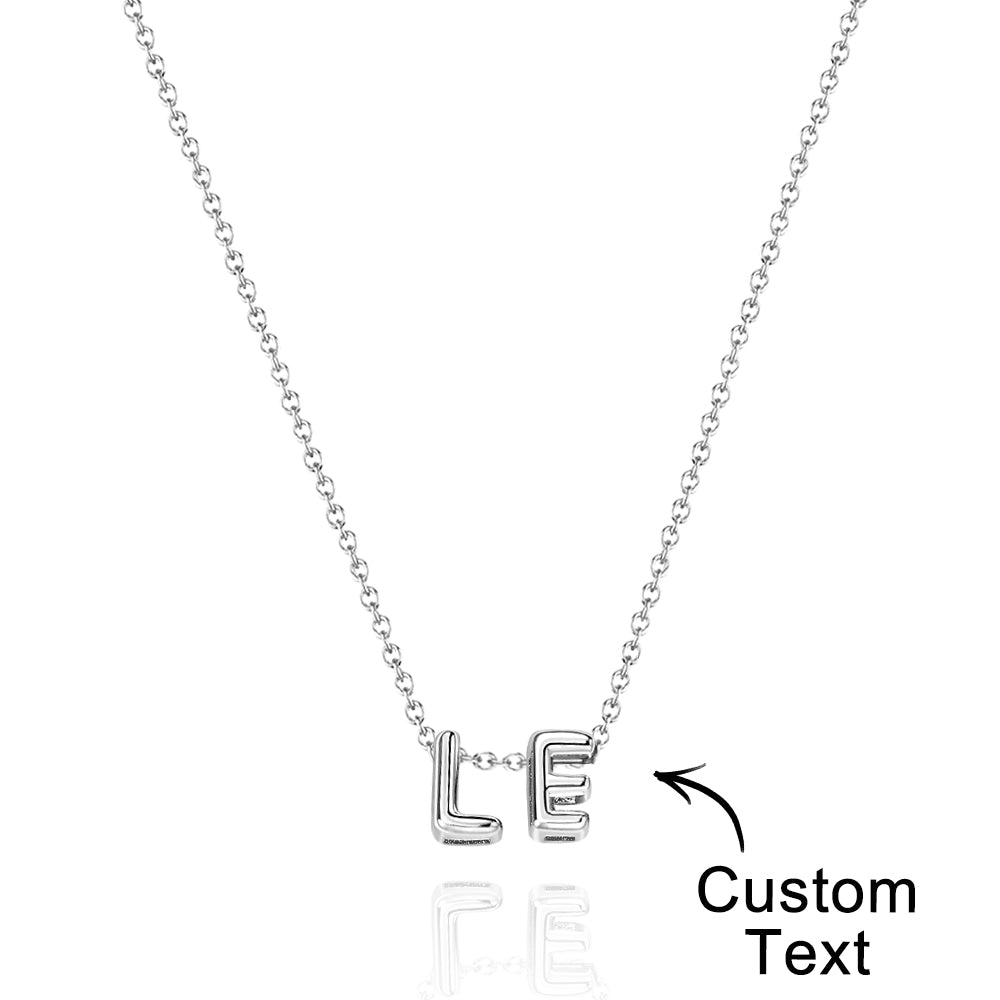 Collana con Nome "Bubble Letters" 3D personalizzato