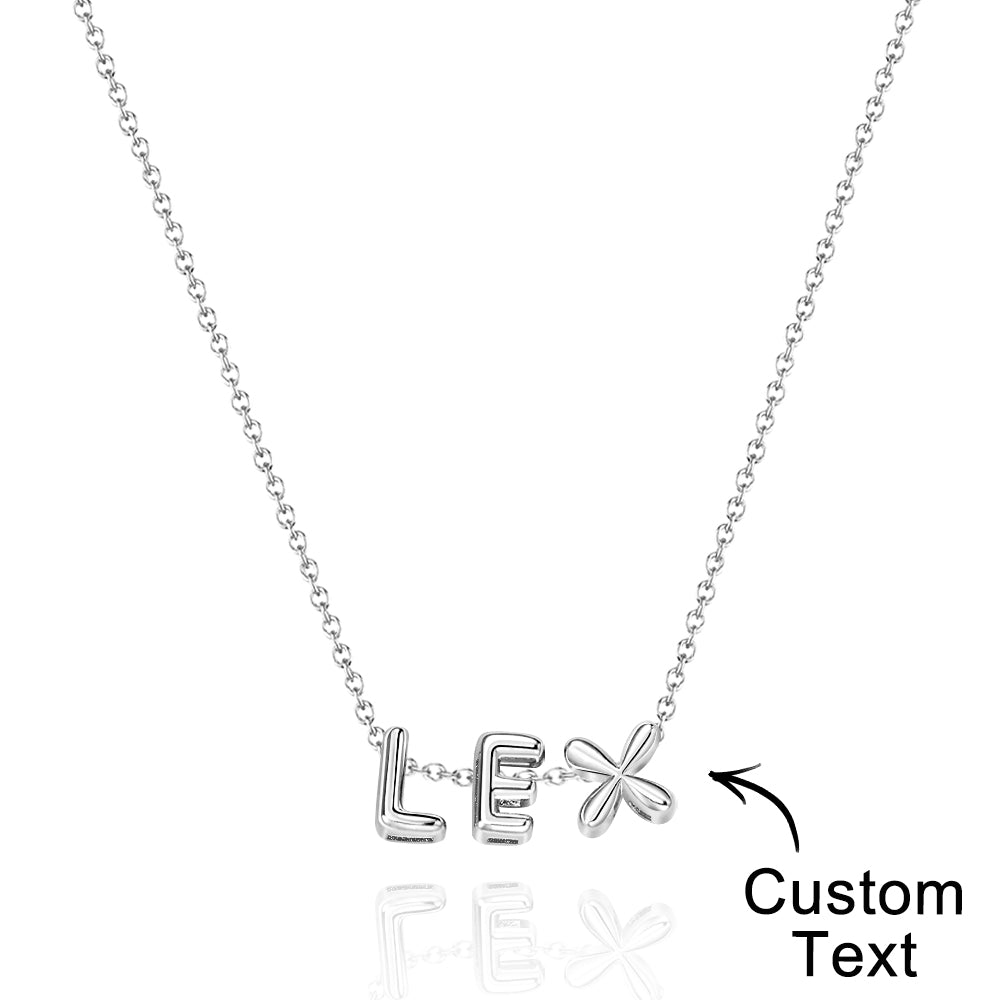 Collana con Nome "Bubble Letters" 3D personalizzato