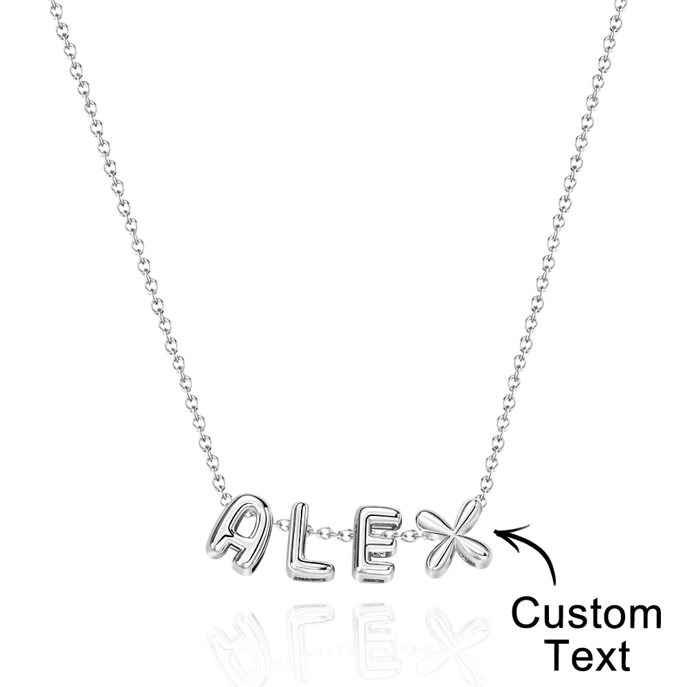 Collana con Nome "Bubble Letters" 3D personalizzato