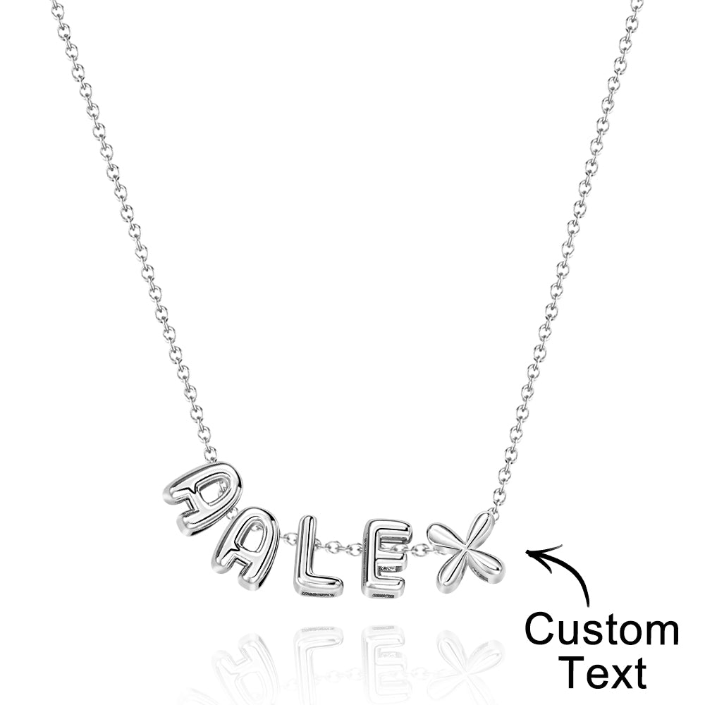 Collana con Nome "Bubble Letters" 3D personalizzato