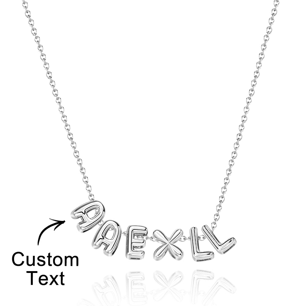 Collana con Nome "Bubble Letters" 3D personalizzato