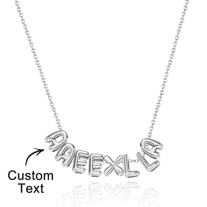 Collana con Nome "Bubble Letters" 3D personalizzato