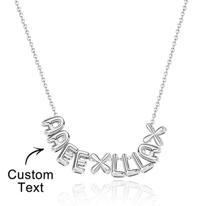 Collana con Nome "Bubble Letters" 3D personalizzato