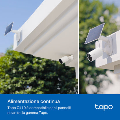 Tapo C410 Telecamera Wi-Fi Esterno a Batteria 2K 3MP, Visione Notturna a Colori, 2pz