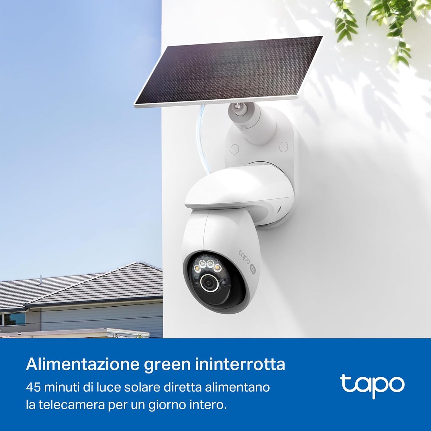 下架Tapo C660 KIT Telecamera Wi-Fi Esterno 4K 8MP a Batteria, 360° PTZ, Visione Notturna a Colori Starlight, Batteria 10000mAh, 2pz