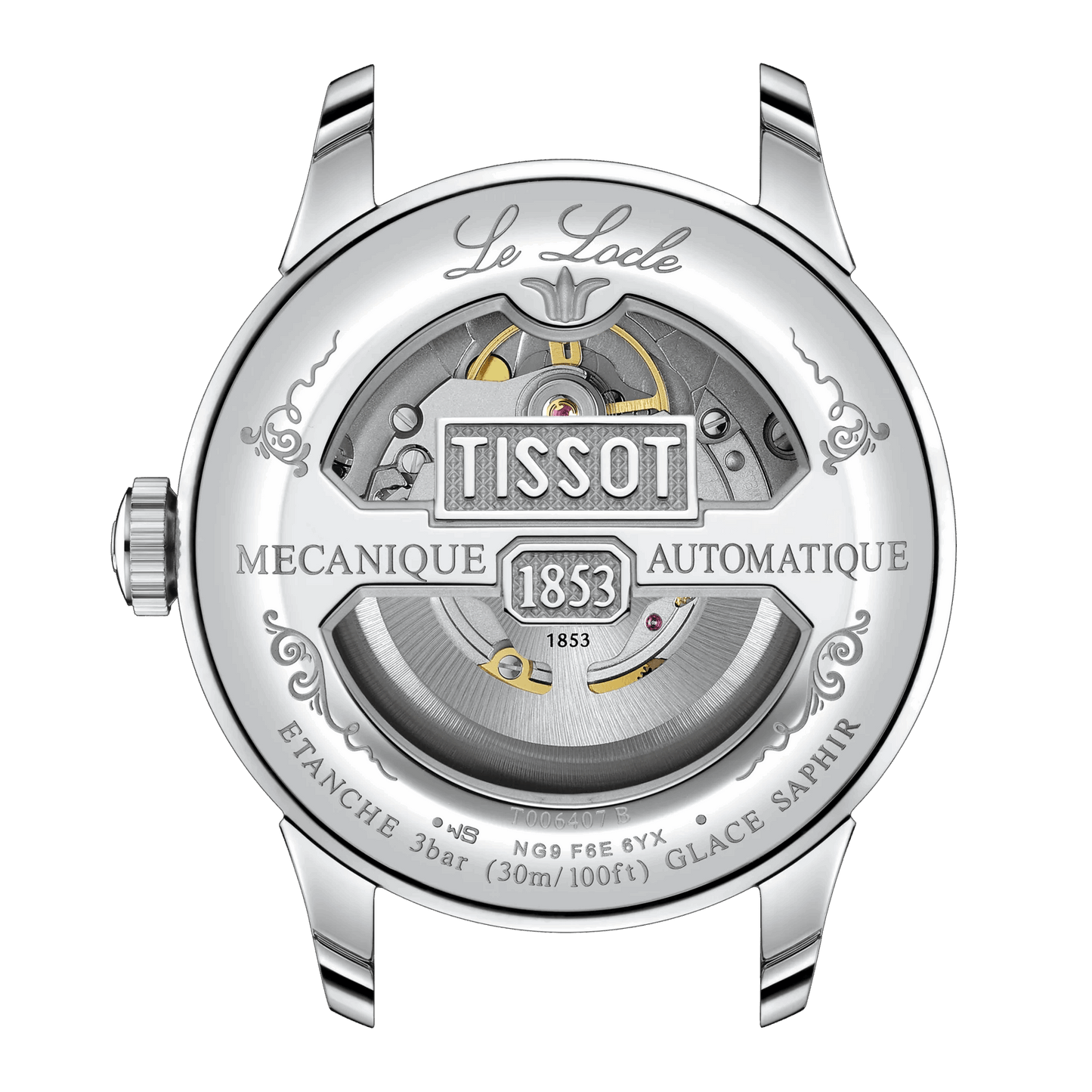 Tissot Le Locle Powermatic 80 – Automatico Swiss Made, nero, 39.3mm – Cod. T006.407.11.053.00