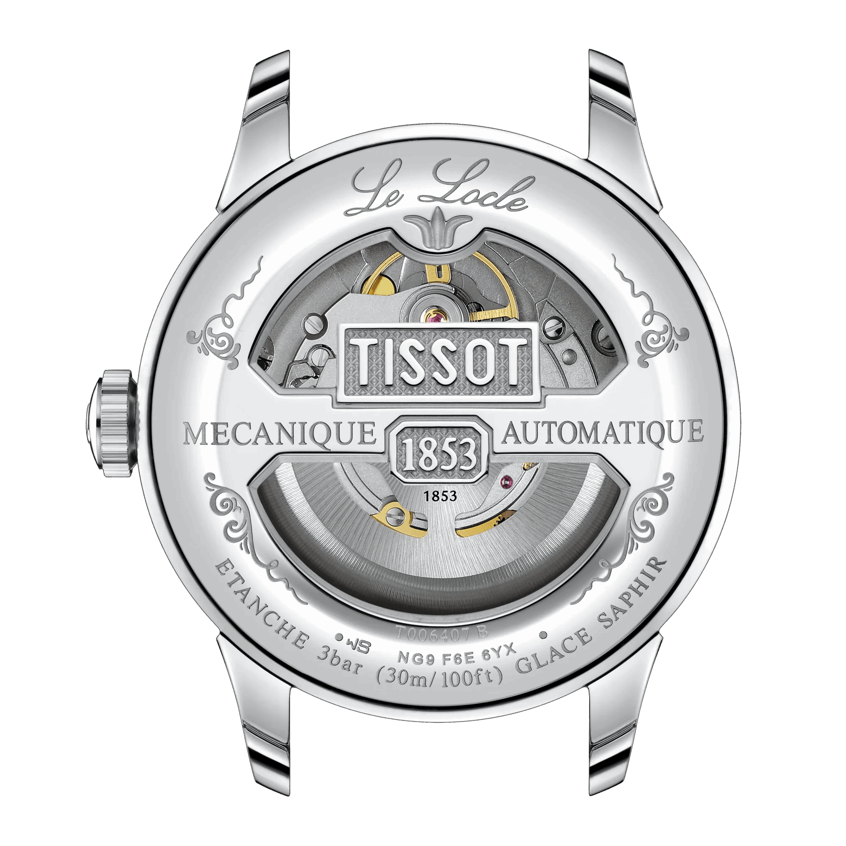 Tissot Le Locle Powermatic 80 – Automatico Swiss Made, nero, 39.3mm – Cod. T006.407.11.053.00