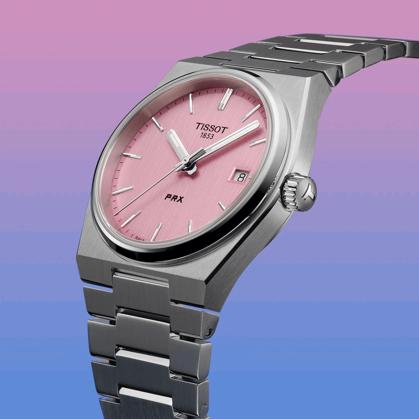 Tissot PRX 35mm – Orologio Quarzo Swiss Made, Quadrante Rosa, Acciaio, Ref. T137.210.11.331.00