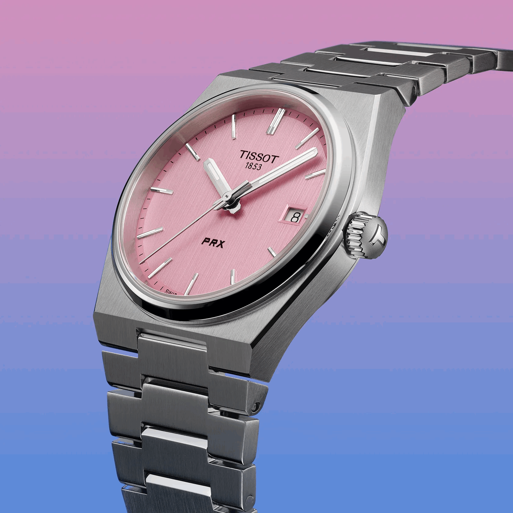 Tissot PRX 35mm – Orologio Quarzo Swiss Made, Quadrante Rosa, Acciaio, Ref. T137.210.11.331.00