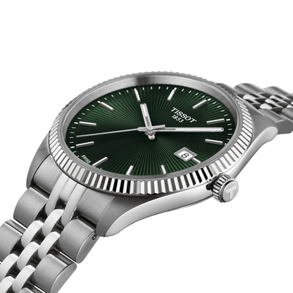 Tissot Ballade 40mm Quarzo Uomo – Quadrante Verde, Bracciale Acciaio, Swiss Made – Codice T156.410.11.091.00