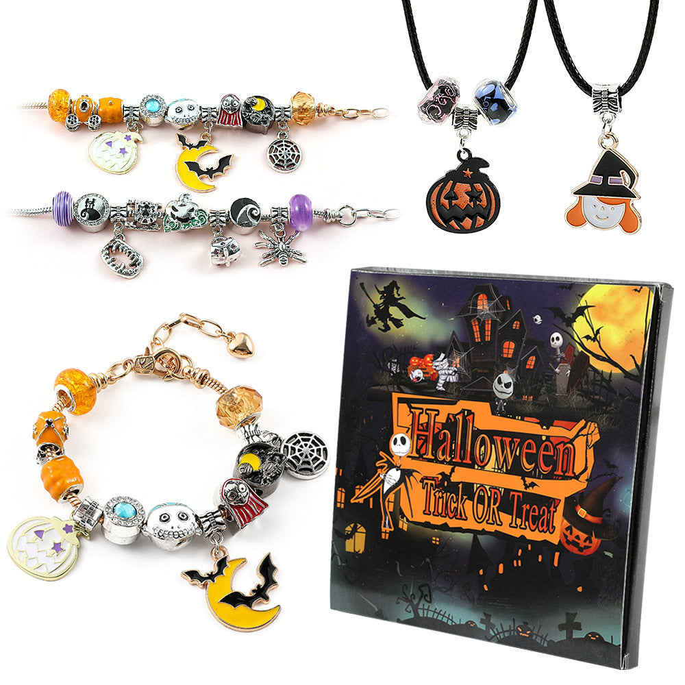 Set Ciondoli Halloween Braccialetti DIY Regalo Creativo Bambini