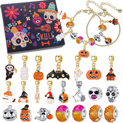 Set Ciondoli Halloween Braccialetti DIY Regalo Creativo Bambini