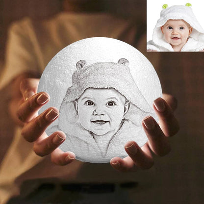 Lampada Luna 3D Personalizzata con Foto - idea regalo papà