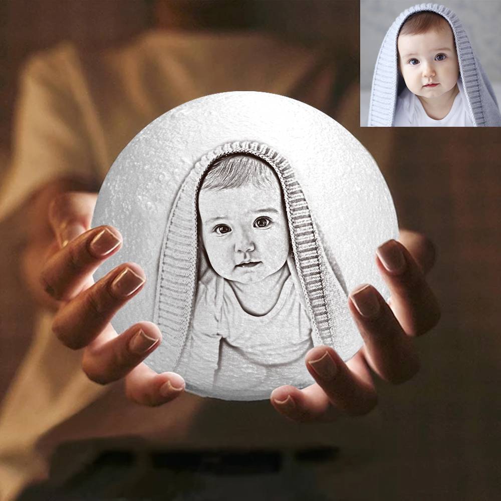 Lampada Luna 3D Personalizzata con Foto - idea regalo papà
