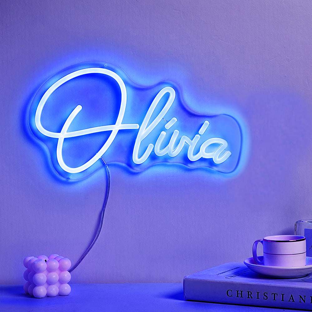 Insegna Neon Personalizzata con Nome Lampada Led Decorativa Camera da Letto