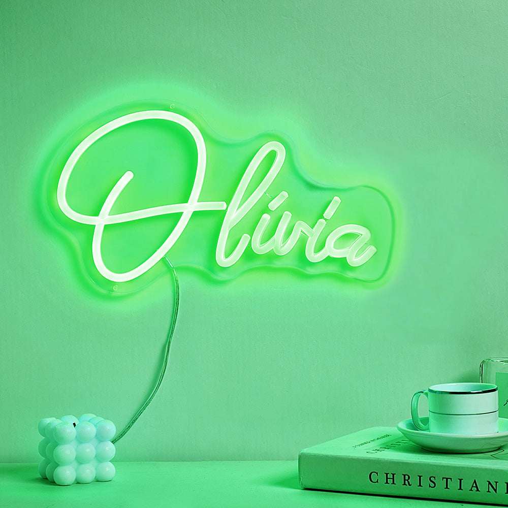 Insegna Neon Personalizzata con Nome Lampada Led Decorativa Camera da Letto