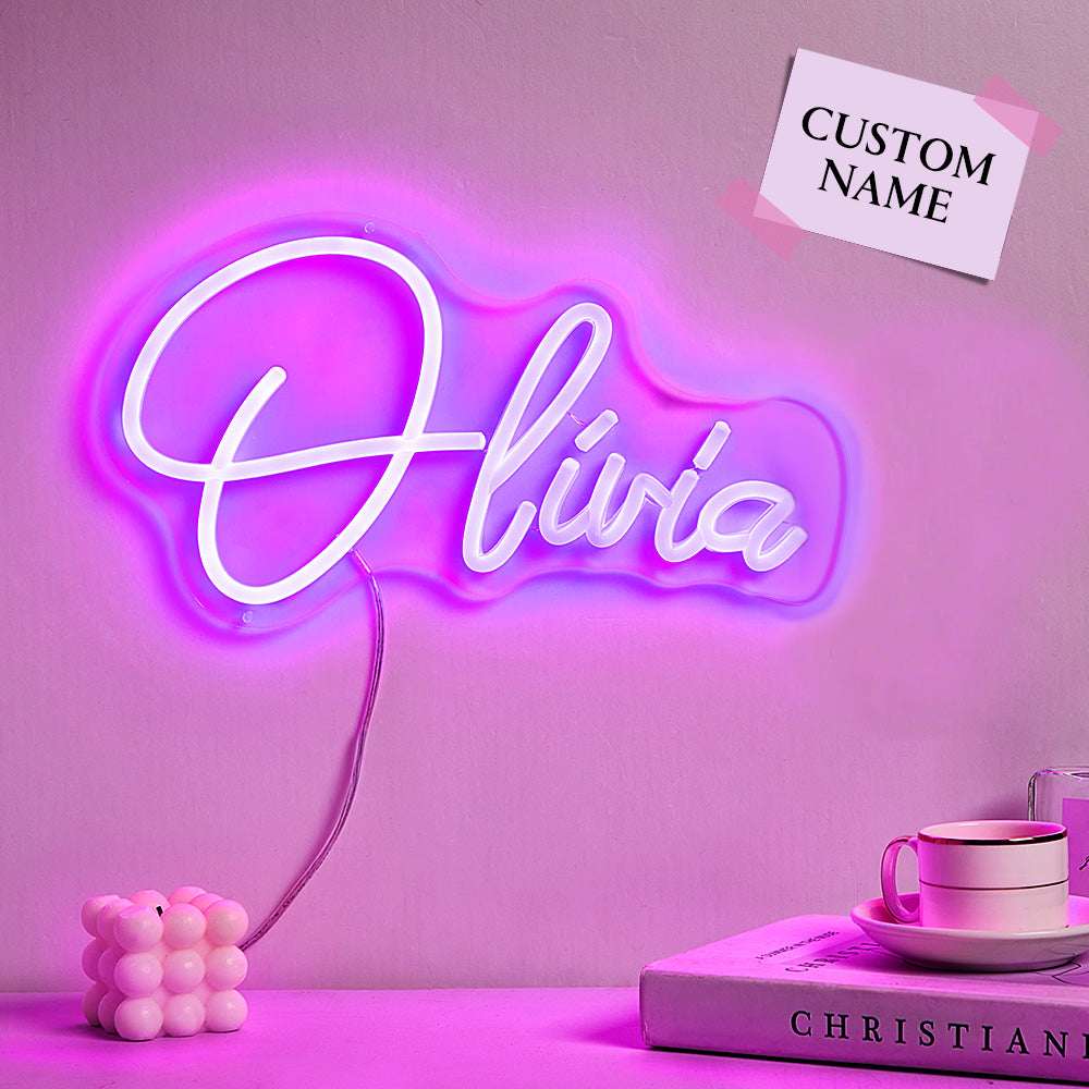 Insegna Neon Personalizzata con Nome Lampada Led Decorativa Camera da Letto