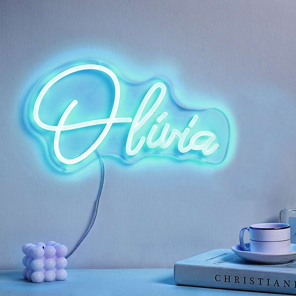 Insegna Neon Personalizzata con Nome Lampada Led Decorativa Camera da Letto