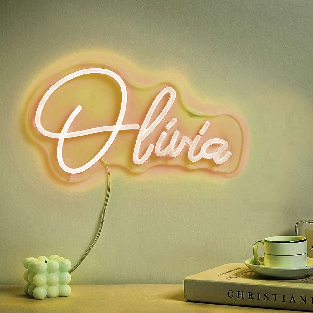 Insegna Neon Personalizzata con Nome Lampada Led Decorativa Camera da Letto
