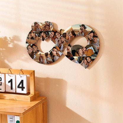 Lampada Infinito Acrilico Personalizzata con Foto Luce Infinity Love