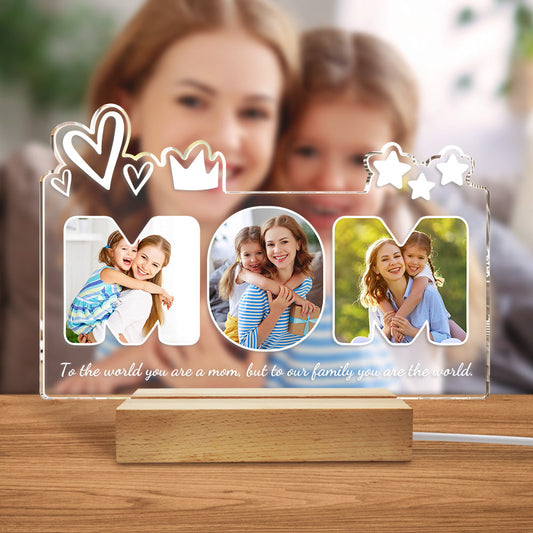 Lampada LED "Mamma, la Tua Luce" – Foto e Dedica personalizzati