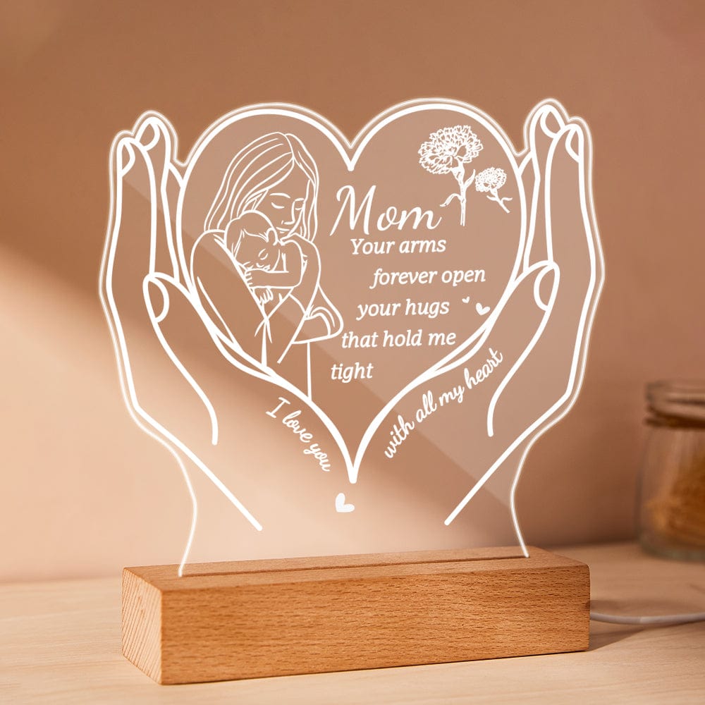 Luce Notturna "Cuore di Mamma" – Il Regalo Perfetto personalizzato
