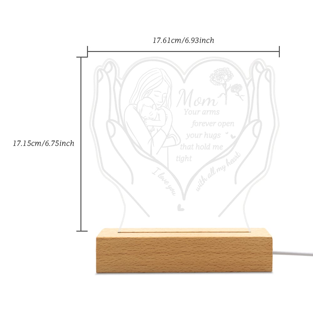 Luce Notturna "Cuore di Mamma" – Il Regalo Perfetto personalizzato