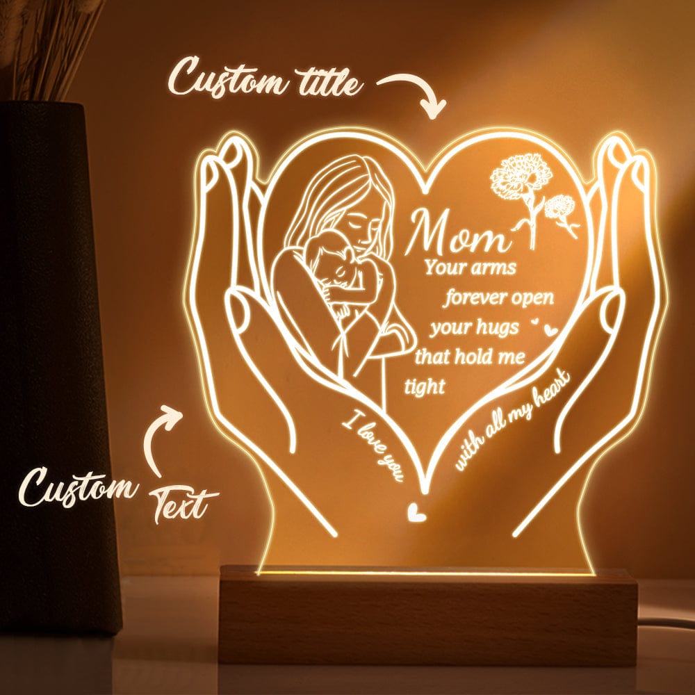 Luce Notturna "Cuore di Mamma" – Il Regalo Perfetto personalizzato