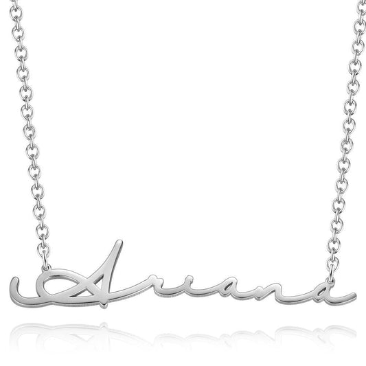 Collana con Nome Personalizzata Stile Firma Calligrafici idea regalo lei donna mamma