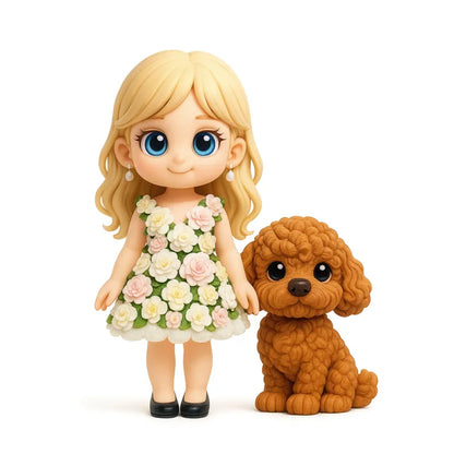Mini Me 3D – La Tua Statuina Personalizzata da Scrivania - idea regalo Lui Lei Mamma Papà Nonni Animali domestici