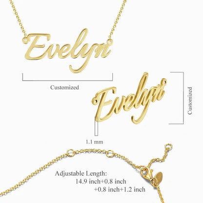 Collana con Nome Personalizzato – Gioielli su Misura in Stile Elegante – Regalo di San Valentino per Lei festa della mamma