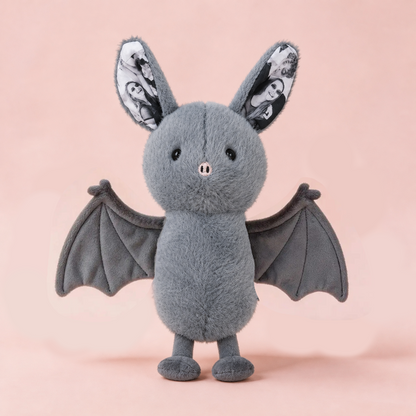 Pipistrello Peluche Personalizzato con Foto Regalo Halloween Coppia