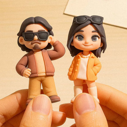 Mini Me 3D – La Tua Statuina Personalizzata da Scrivania - idea regalo Lui Lei Mamma Papà Nonni Animali domestici