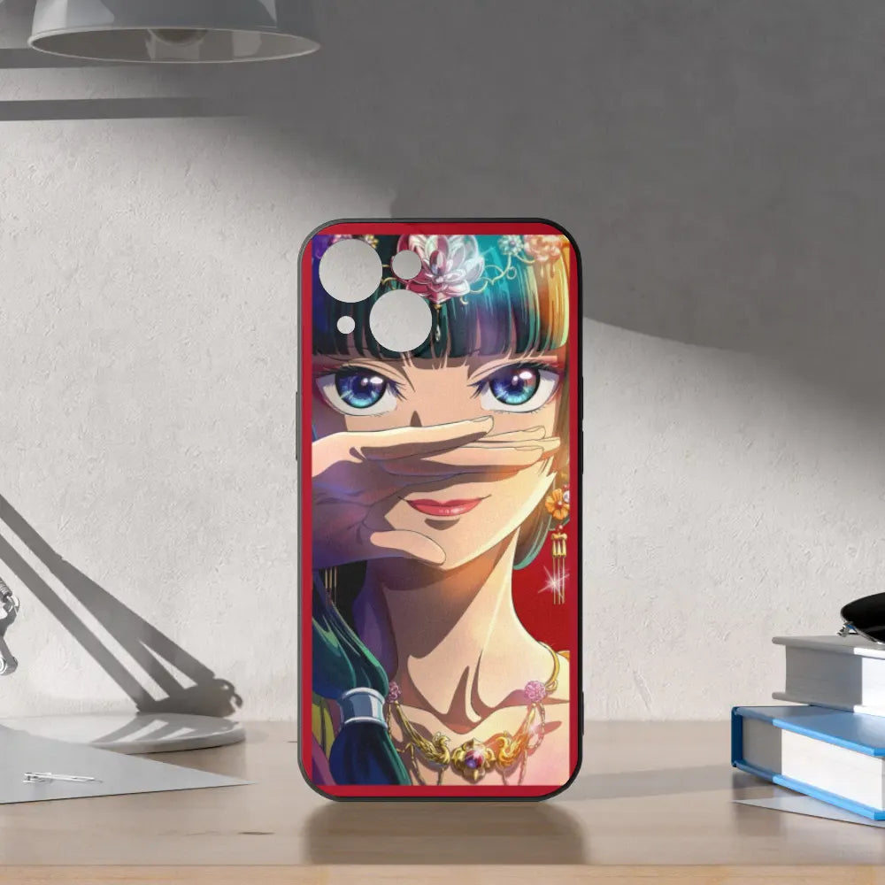 iPhone15 Series Black Phone Case iPhone15/iPhone15 Pro/iPhone15 Pro Max/iPhone15 Plus The Apothecary Diaries Mao Mao