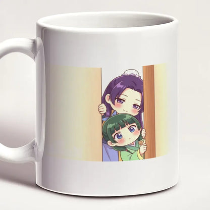 Tazza 11oz Il Monologo della Speziale Mug Maomao e Jinshi Chibi che Sbirciano