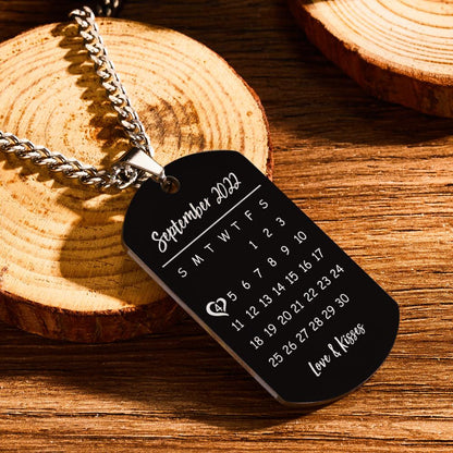 Collana Custom con Foto e Data Speciale Il Regalo Impossibile da Dimenticare papà