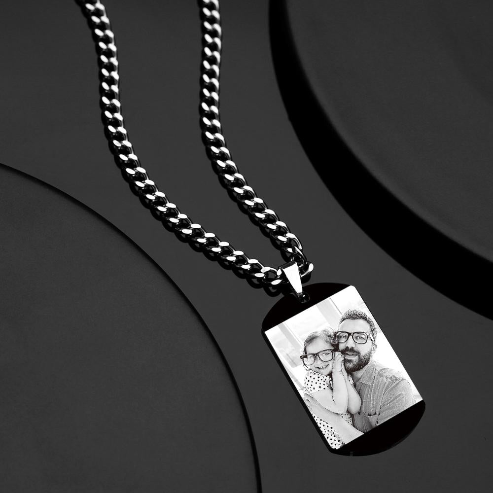 Collana Custom con Foto e Data Speciale Il Regalo Impossibile da Dimenticare papà