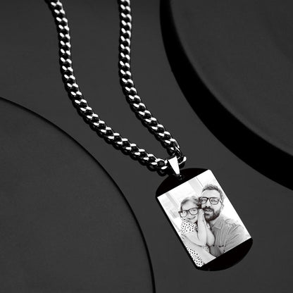 Collana Custom con Foto e Data Speciale Il Regalo Impossibile da Dimenticare papà