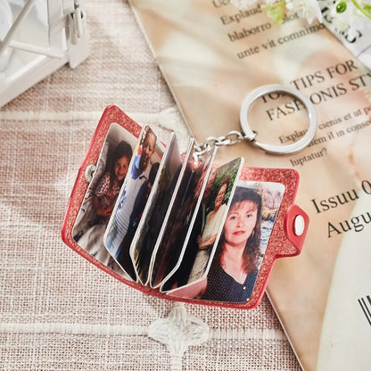 Portachiavi Mini Album Foto Personalizzato Regalo Emozionale per la Mamma