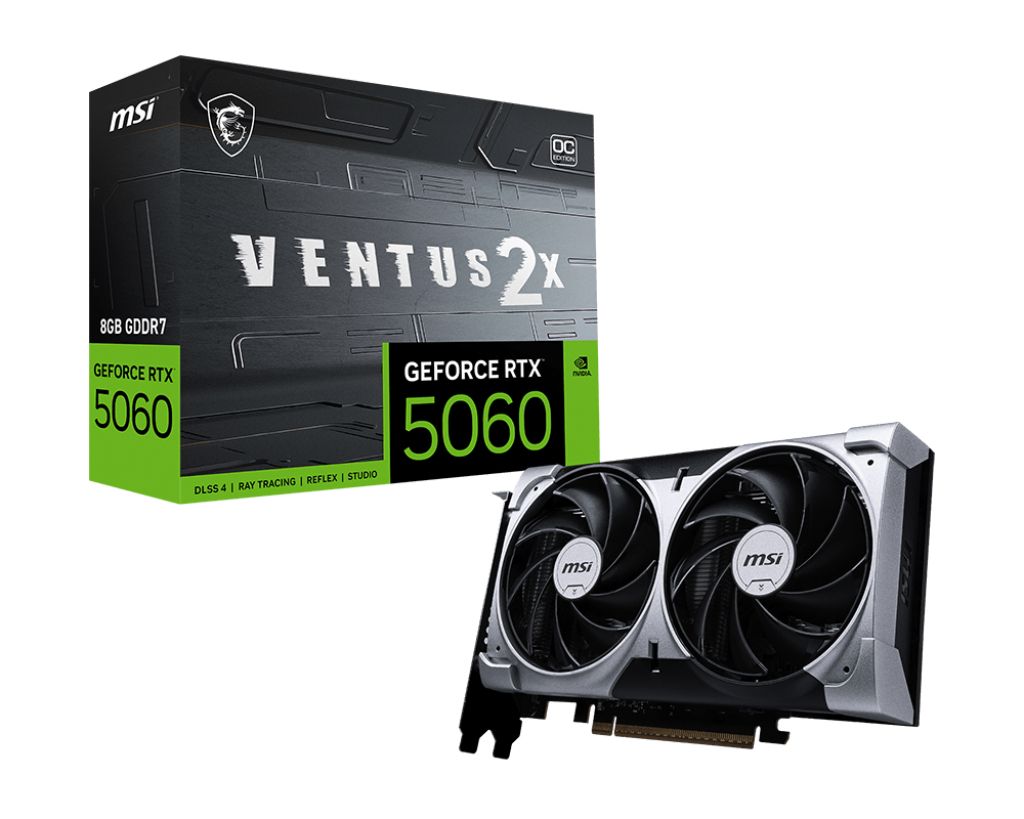 MSI VGA RTX 5060 8G VENTUS 2X OC scheda video [RTX50608GVENTUS2XOC]