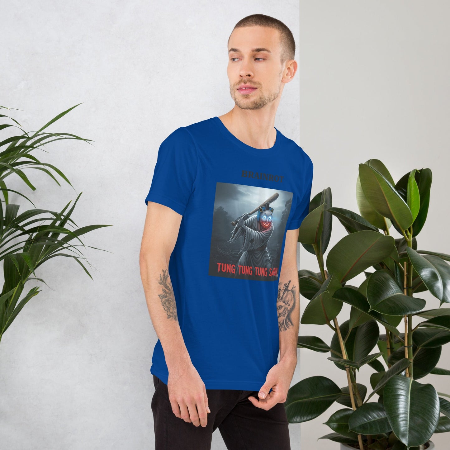 Maglietta unisex serie Brainrot - Tung Tung Tung Sahur 🆓🚚