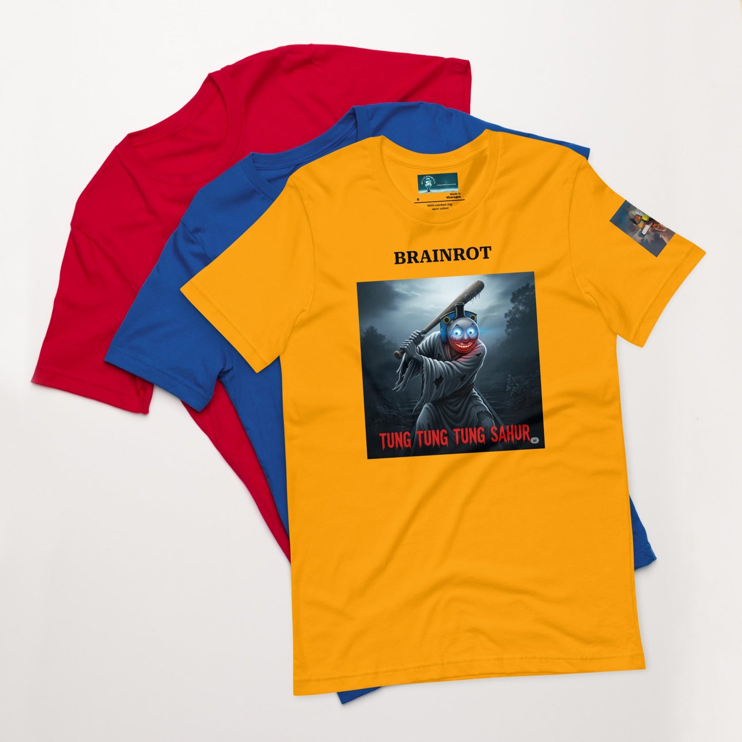 Maglietta unisex serie Brainrot - Tung Tung Tung Sahur 🆓🚚