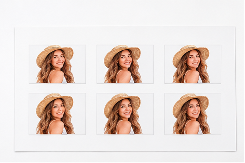 Tatuaggi Temporanei Personalizzati con Foto Foglio da 6 Sticker