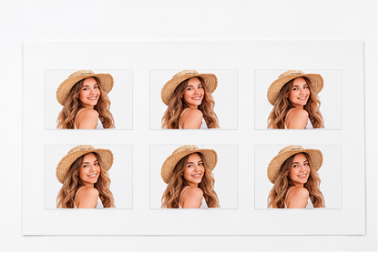 Tatuaggi Temporanei Personalizzati con Foto Foglio da 6 Sticker