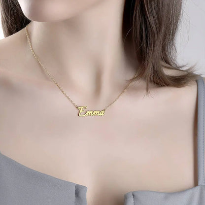 Collana con Nome Personalizzato – Gioielli su Misura in Stile Elegante – Regalo di San Valentino per Lei festa della mamma