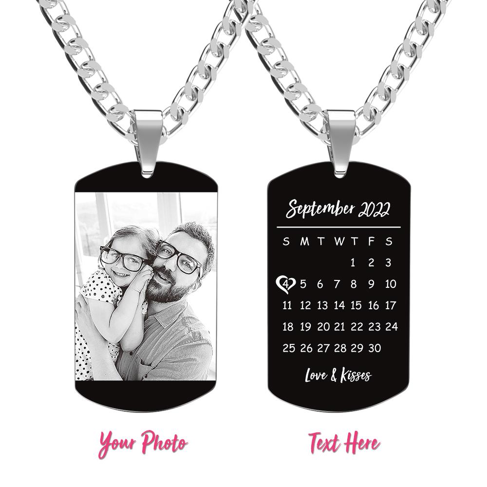 Collana Custom con Foto e Data Speciale Il Regalo Impossibile da Dimenticare papà