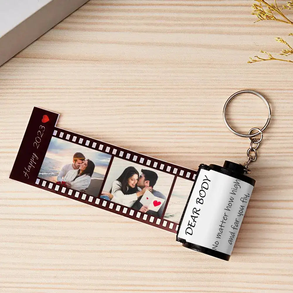 Portachiavi Rullino Fotografico Personalizzato idea regalo papà