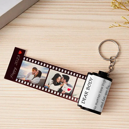 Portachiavi Rullino Fotografico Personalizzato idea regalo papà