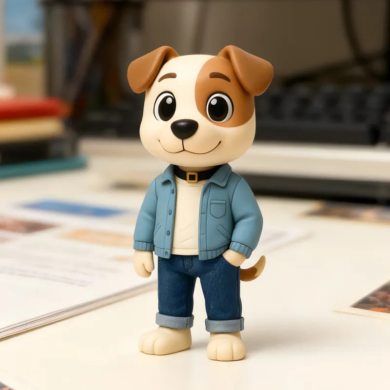 Mini Me 3D – La Tua Statuina Personalizzata da Scrivania - idea regalo Lui Lei Mamma Papà Nonni Animali domestici